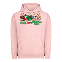 Pigment Salmon peace love christmas cakes bbs Urban Hoodie - BundleAndBundleShop