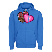True Royal valentine's day hearts Zipper Hoodie - RanaPortraitStore