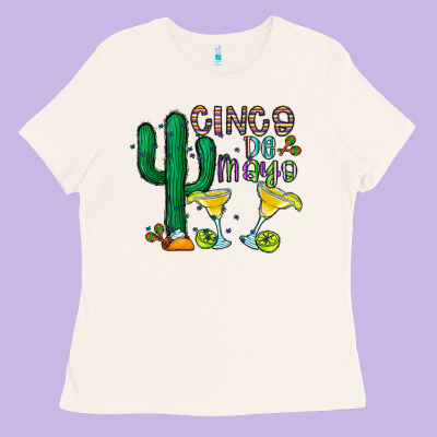 Cinco De Mayo Cactus Ladies Tee Designed By Cowhidedigitalart