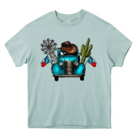 Arona texas truck Heavy Core Tee - CowhideDigitalArt