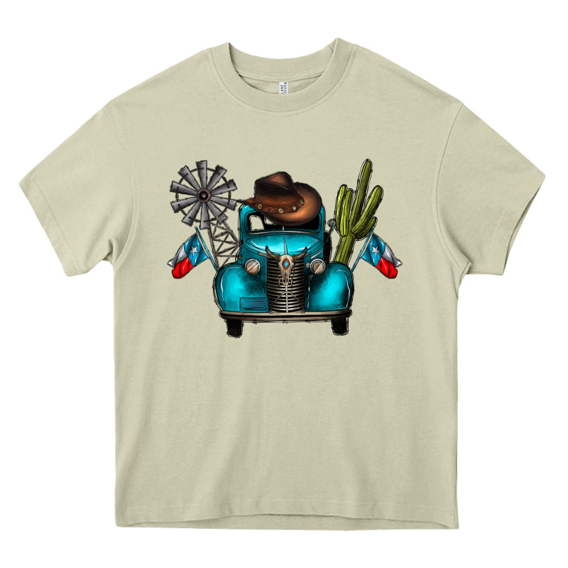 Texas Truck Heavy Core Tee by CowhideDigitalArt | Teevron