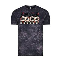 Cloud Black baseball mama Vintage Tee - MaliasSmallBusiness