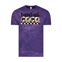 Cloud Purple baseball mama Vintage Tee - MaliasSmallBusiness