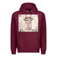 Burgundy bride tumbler Premium Hoodie - TumblerDesignByShophia