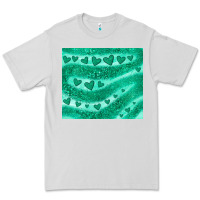 Dove Grey green glitter heart Premium Tee - JahusDesignShop