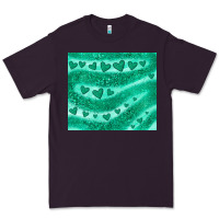Plum green glitter heart Premium Tee - JahusDesignShop