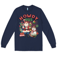 Navy howdy hos Long Sleeve Tee - MaliasSmallBusiness