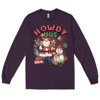 Plum howdy hos Long Sleeve Tee - MaliasSmallBusiness