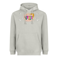 Moon Dust summer vibes with birds Heavyweight Hoodie - TumblerDesignByShophia