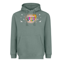 Sage summer vibes with birds Heavyweight Hoodie - TumblerDesignByShophia