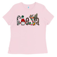 Bubblegum Pink fiesta Ladies Tee - CowhideDigitalArt
