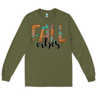 Army Green fall vibes Long Sleeve Tee - JahusDesignShop
