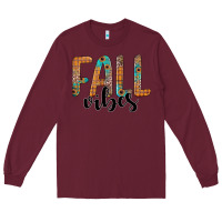 Burgundy fall vibes Long Sleeve Tee - JahusDesignShop
