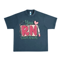 Midnight Navy you rn good hands registered nurse Urban Heavy Tee - MaliasSmallBusiness