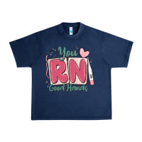 Navy you rn good hands registered nurse Urban Heavy Tee - MaliasSmallBusiness