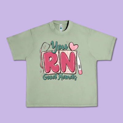 You Rn Good Hands Registered Nurse Urban Heavy Tee Designed By Maliassmallbusiness