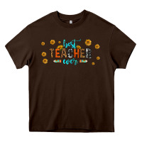Chocolate Brown best teacher ever 16oz libbey glass Heavy Core Tee - HRA Design Shop