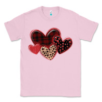 Bubblegum Pink leopard hearts Classic Tee - MaliasSmallBusiness