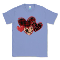Colony Blue leopard hearts Classic Tee - MaliasSmallBusiness