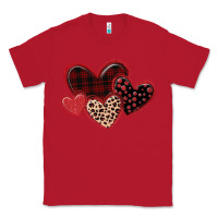 Red leopard hearts Classic Tee - MaliasSmallBusiness