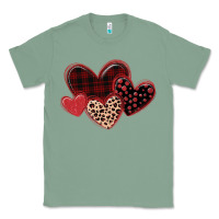 Sage leopard hearts Classic Tee - MaliasSmallBusiness