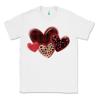 White leopard hearts Classic Tee - MaliasSmallBusiness