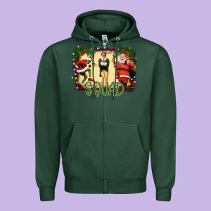 Christmas Friends Squad Zipper Hoodie Designed By Bettercallsaul