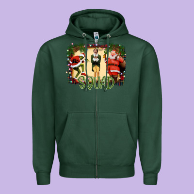 Christmas Friends Squad Zipper Hoodie Designed By Bettercallsaul
