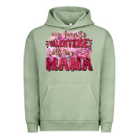 Pigment Oil Green My favorite calls me mama Mother's Day Urban Hoodie - FaDigitalArtStudio
