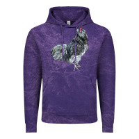 Cloud Purple Ameraucana Rooster Vintage Hoodie - LillyAllenDesigns