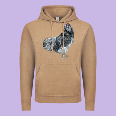 Ameraucana Rooster Vintage Hoodie Designed By Lillyallendesigns