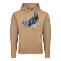 Vintage Coffee Ameraucana Rooster Vintage Hoodie - LillyAllenDesigns