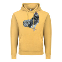 Vintage Mustard Ameraucana Rooster Vintage Hoodie - LillyAllenDesigns