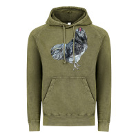 Vintage Olive Ameraucana Rooster Vintage Hoodie - LillyAllenDesigns