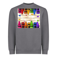 Storm custom teacher name crayons Heavyweight Sweatshirt - NancyCooperArtShop