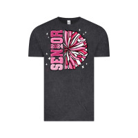 Vintage Black senior 2024 pink cheer Vintage Tee - MaliasSmallBusiness