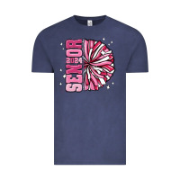 Vintage Denim senior 2024 pink cheer Vintage Tee - MaliasSmallBusiness