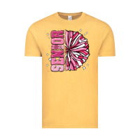 Vintage Mustard senior 2024 pink cheer Vintage Tee - MaliasSmallBusiness