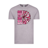 Vintage Zinc senior 2024 pink cheer Vintage Tee - MaliasSmallBusiness