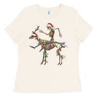 Bone skeleton deer santa Ladies Tee - FaDigitalArtStudio