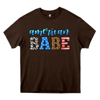 Chocolate Brown american babe Heavy Core Tee - HRA Design Shop