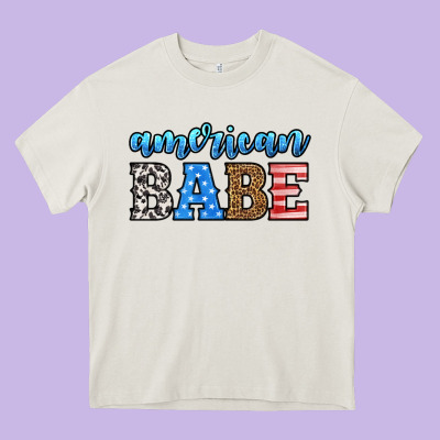 American Babe Heavy Core Tee Designed By Hra Design Shop