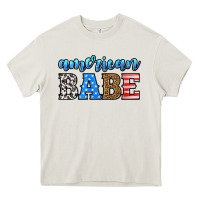 Cream american babe Heavy Core Tee - HRA Design Shop