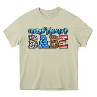 Mossy american babe Heavy Core Tee - HRA Design Shop