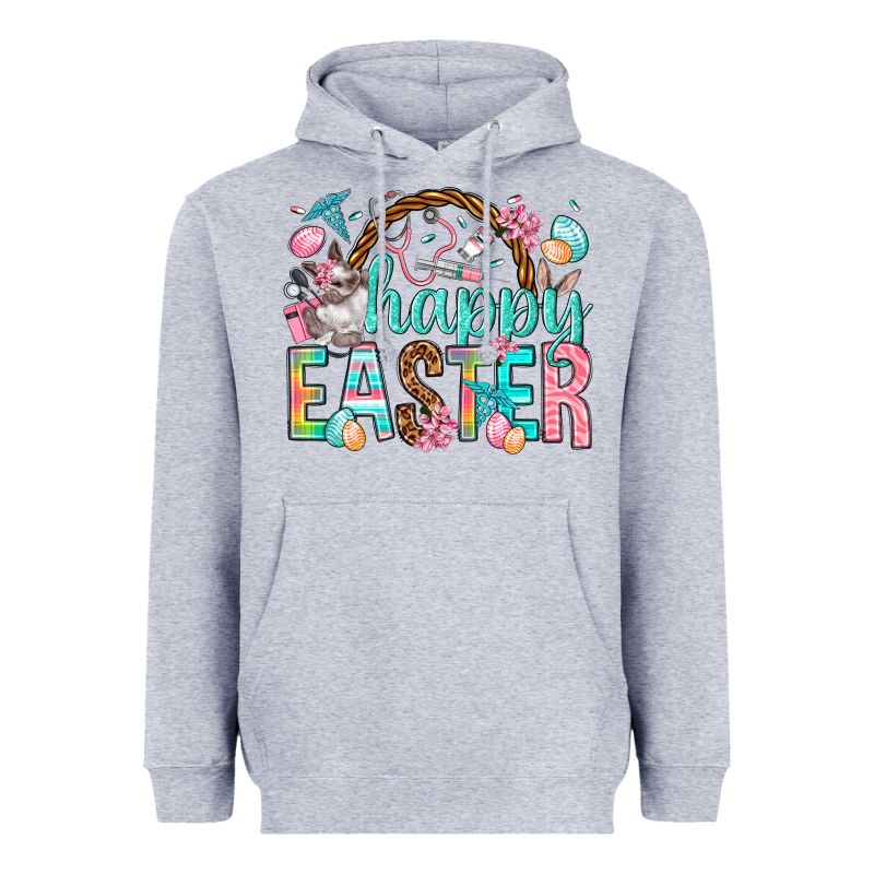 Happy Easter Nurse Easter Day Heavyweight Hoodie by HowdyJamesFarm | Teevron