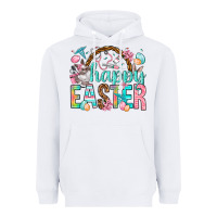 White Happy Easter Nurse Easter Day Heavyweight Hoodie - HowdyJamesFarm
