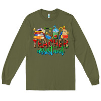 Army Green teacher assistant Long Sleeve Tee - NancyCooperArtShop