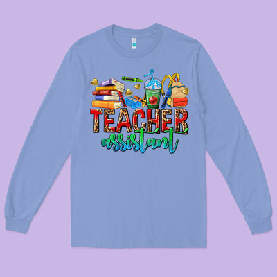 Teacher Assistant Long Sleeve Tee Designed By Nancycooperartshop