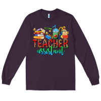 Plum teacher assistant Long Sleeve Tee - NancyCooperArtShop