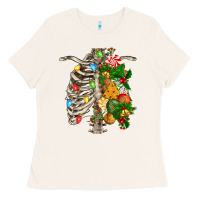 Bone skeleton chest christmas Ladies Tee - FaDigitalArtStudio